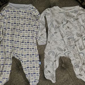 2 Magnetic Me 0 to 3 month pajamas